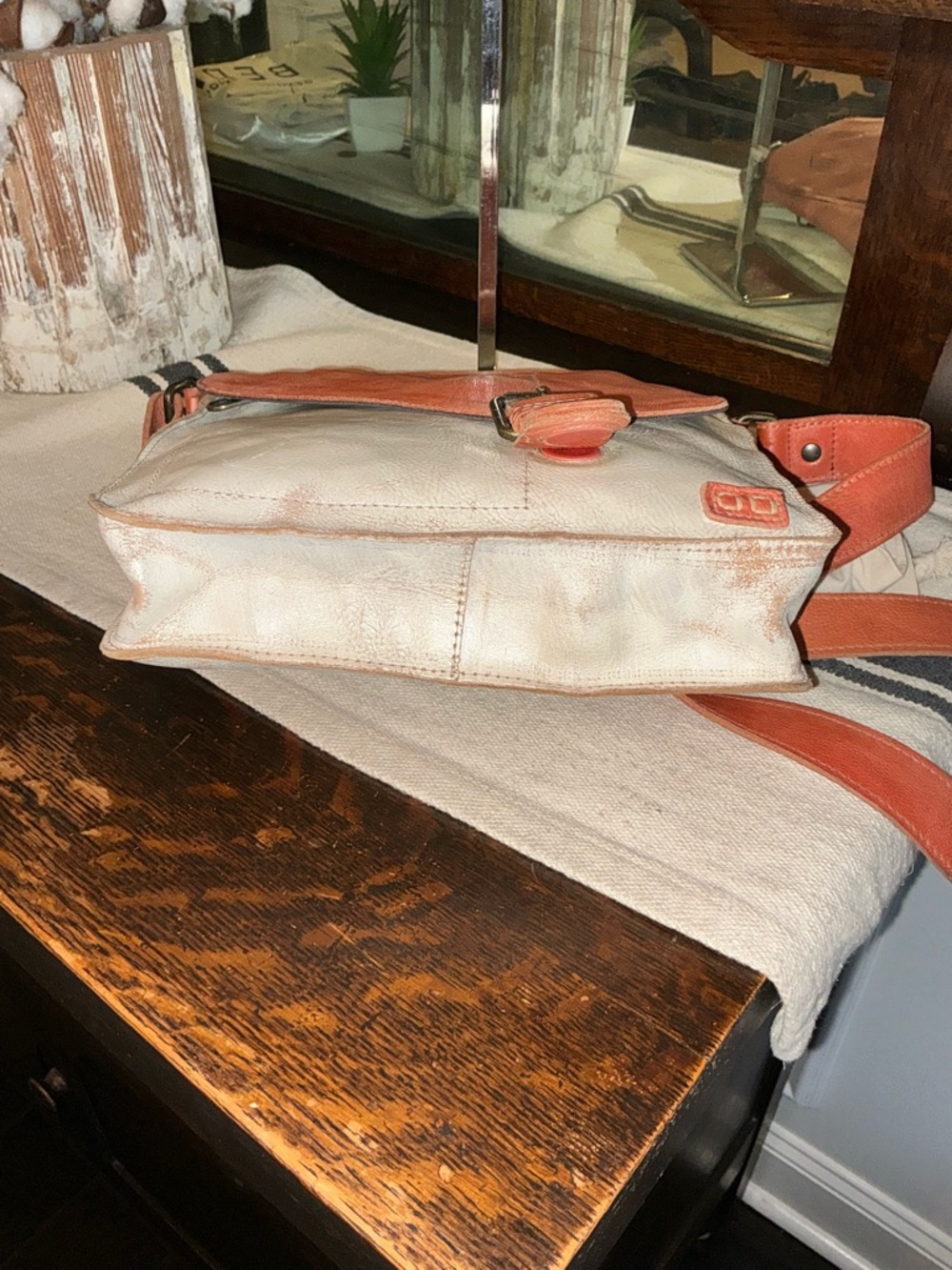 NWOT Bed Stu Leather Venice Beach Crossbody Bag Blush Pink Nectar Lux MSRP $240 - Picture 7 of 12